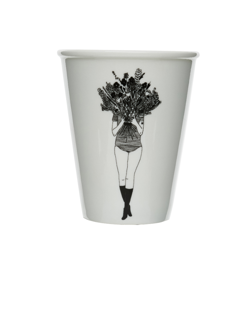 cup/beker flower girl 