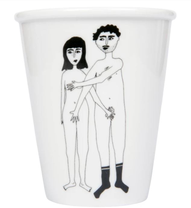 cup/beker naked couple 