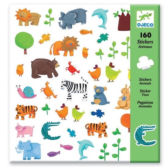160 stickers - dieren