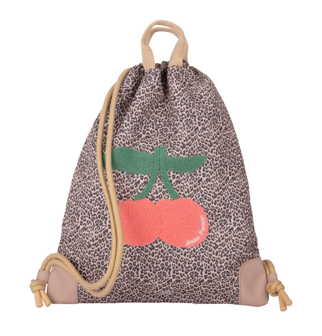 City Bag Leopard Cherry