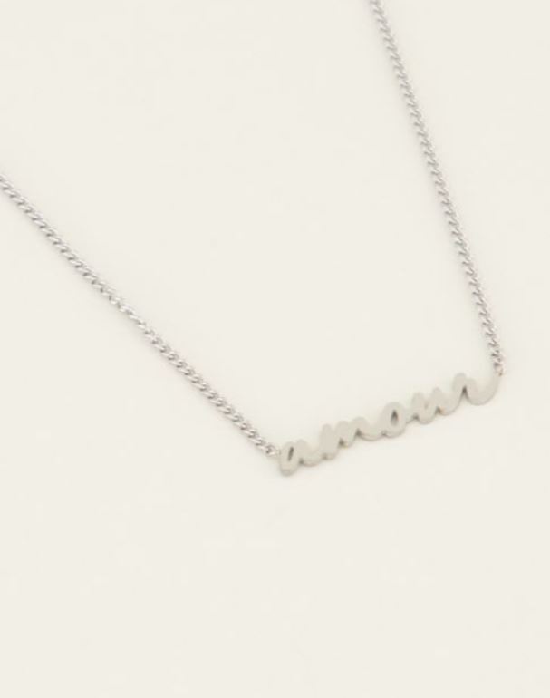 ketting amour- zilver